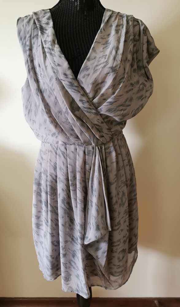 W118 By Walter Baker Printed Midi Dress Size L